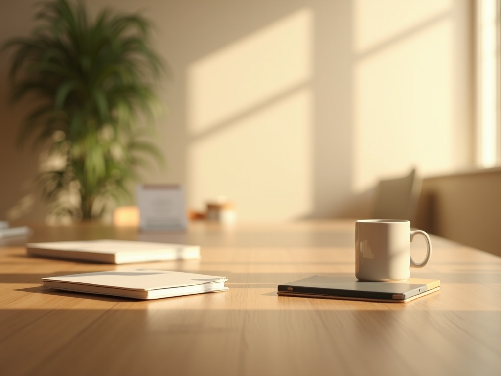 Quiet meeting preparation moment
