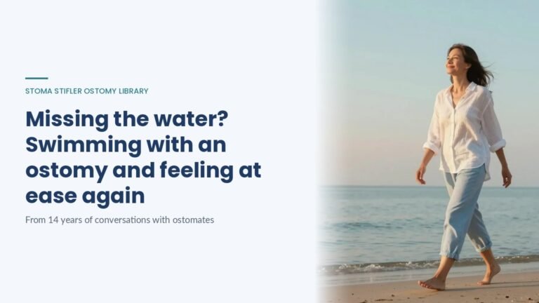 Missing the water? Swimming with an ostomy and feeling at ease again, a Stoma Stifler Ostomy Library article